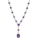 Zonder minimumprijs - Halsketting Verguld Amethist - Topaas, Nieuw