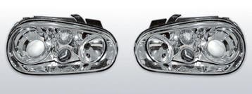 Koplampen Golf 4 | Sport-Look | Xenon look lens | chroom, Auto-onderdelen, Verlichting, Verzenden, Nieuw, Volkswagen