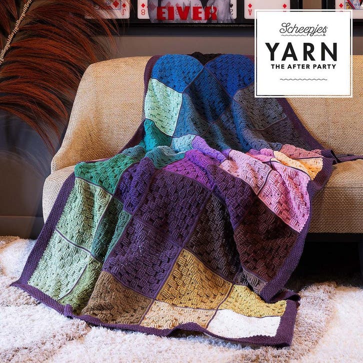 Scheepjes Scrumptious Squares Blanket - Yarn The After Par, Hobby en Vrije tijd, Breien en Haken, Ophalen of Verzenden