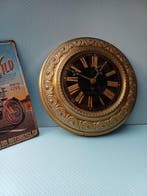 Wandklok - Koper - 1920-1930 - de bewerkte messing rand