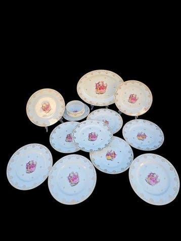 Bernardaud - Tafelservies (12) - decor voor romantische