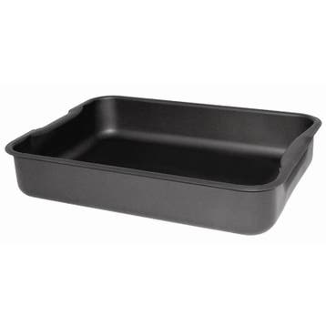 Aluminium zwarte braadslede 37x26.5cm, Verzenden