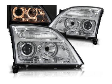 Angel Eyes koplampen Chrome geschikt voor Opel Vectra C, Verzenden, Nieuw, Opel