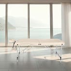 Massagetafel-set 2 zones met vulling, rolkussens en aluminiu, Sport en Fitness, Massageproducten, Verzenden, Nieuw