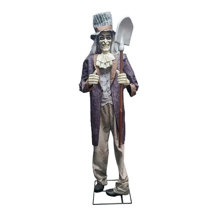 Animatronic Halloween Decoratie Gravedigger Gary 200cm Licht, Kinderen en Baby's, Speelgoed | Poppen, Overige typen, Nieuw, Verzenden