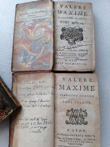 Valerius Maximus - Valere Maxime. Traduction nouvelle - 1700