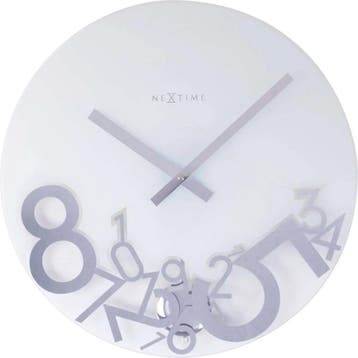 Nextime wandklok Dropped met slinger uurwerk glas (SPORT), Verzenden, Nieuw