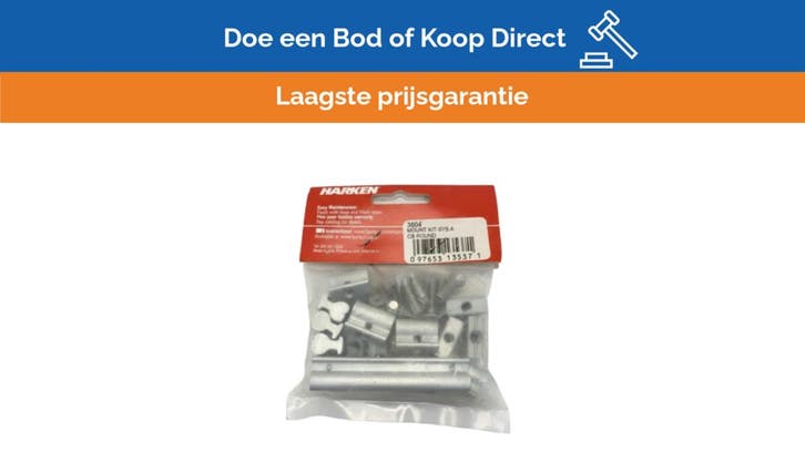 Bieden: Harken 3804 22 mm Aluminium Track, Watersport en Boten, Zeilen en Zeiltoebehoren, Nieuw, Ophalen of Verzenden