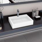 vidaXL Wastafel 60x38x11 cm mineraal gegoten/marmer gegoten, Verzenden, Nieuw