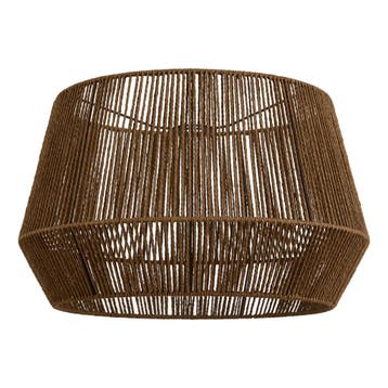 Japandi lampenkap met bruin papieren touw 50/50/30 - Bullet, Verzenden, Nieuw, Bruin, Rond