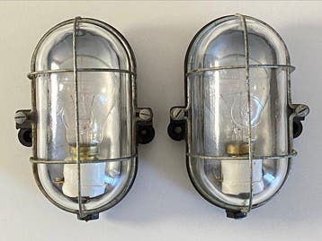 Wandkandelaar (2) - Glas, Bakeliet, Keramiek