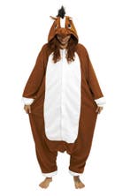 Onesie Paard Pak 128-134 Paardenpak Kostuum Bruin Veulen Kin, Ophalen of Verzenden, Nieuw, 134 t/m 140