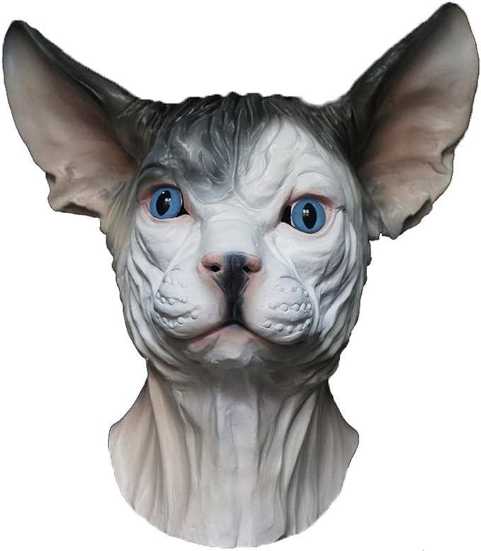 Naakte kat masker (grijs), Kleding | Dames, Carnavalskleding en Feestkleding, Nieuw, Verzenden