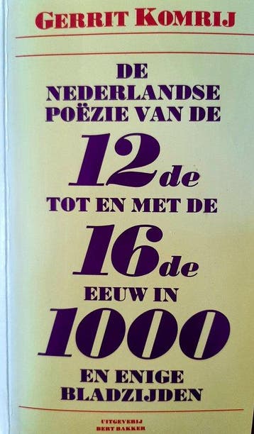Nederlandse Poezie 12De - Komrij, Verzenden, Gelezen