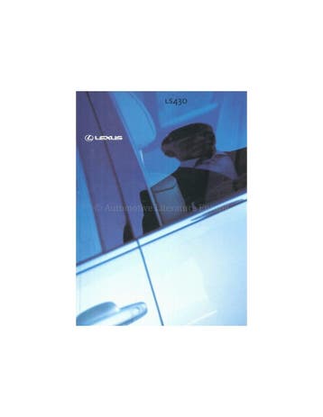 2000 LEXUS LS430 BROCHURE DUITS, Nieuw, Author