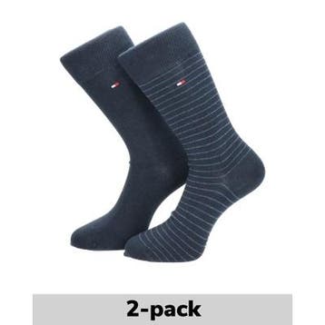 Tommy Hilfiger 2-Pack hoge sokken sokken voor heren, Nieuw, Verzenden, Blauw, Tommy Hilfiger