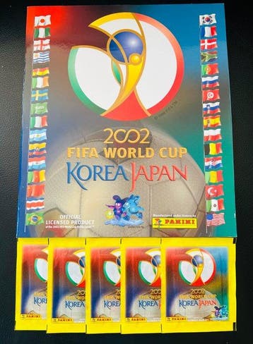 Panini WC Korea/Japan 2002 - 5 Booster pack - Excellent (EX), Nieuw