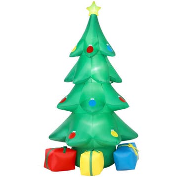 Opblaasbare Kerstboom 300 Cm Met RGB-Ster LED-licht, Geschen, Verzenden, Nieuw