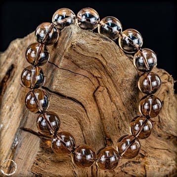 Armband met natuurlijke rookkwarts edelsteen – hoogwaardige