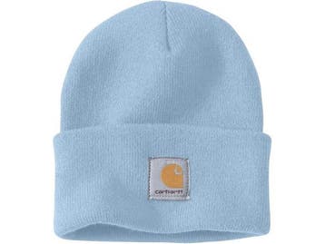 Veiling - 3x Carhartt Uniseks muts licht blauw een maat, Nieuw