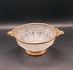 DAUM Lorrain Nancy France Art Deco Centerpiece Bowl - Gilt