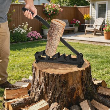 Handmatige Houtklover met Verlengde Handgreep en Wandmontage, Tuin en Terras, Kloofmachines, Verzenden, Nieuw