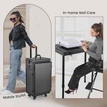 Mobiele Manicure Tafel met 5 Lades & Make-up Trolley - Inkla, Verzenden, Nieuw