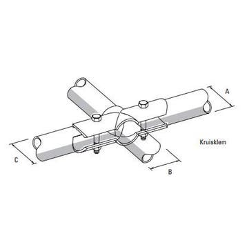 Kruisklem 2 x 2,5 x 2