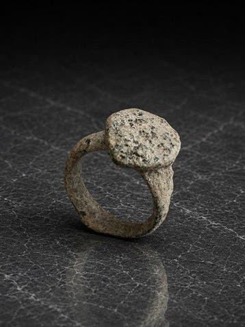 Oud-Romeins, Keizerrijk Brons Ring - 3e tot 5e eeuw na