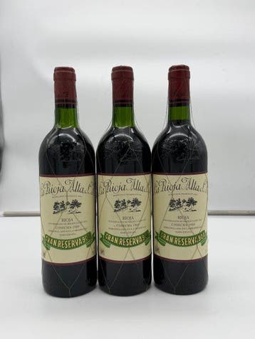 1989 La Rioja Alta, 904 - Rioja Gran Reserva - 3 Flessen, Verzamelen, Wijnen, Nieuw