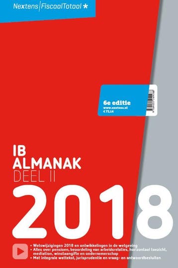 Nextens IB Almanak 2018 2 - P.M.F. van Loon 9789035249776, Verzenden, Gelezen, P.M.F. van Loon