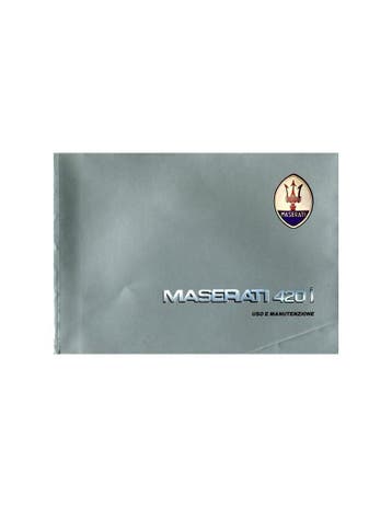 1986 MASERATI 420I INSTRUCTIEBOEKJE ITALIAANS, Auto diversen, Handleidingen en Instructieboekjes