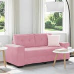 vidaXL loveseat bank roze 180x77x82 cm fluweel, Huis en Inrichting, Verzenden, Nieuw, Stof