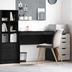 vidaXL Bureau Zwart Eiken 100 x 40 x 76 cm, Huis en Inrichting, Bureaus, Verzenden, Nieuw