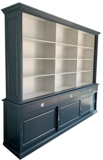 Boekenkast granietgrijs Nijkerk XXL 300 x 240cm, Huis en Inrichting, Ophalen of Verzenden, Nieuw