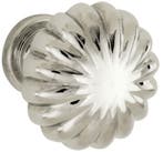 Meubelknop Nouveau 30mm glans nikkel, Verzenden, Nieuw