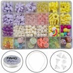 Fako Bijoux - Kralen Set Pastel - Acryl - Sieraden Maken -, Hobby en Vrije tijd, Kralen en Sieraden maken, Verzenden, Nieuw