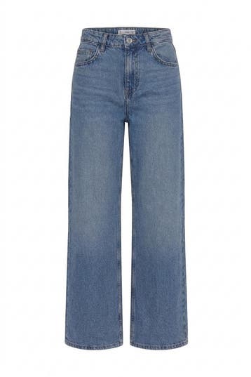 Mango Broek in maat 32 Blauw, Kleding | Dames, Mango, Verzenden, Zo goed als nieuw, Blauw