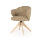 Stoel Connor Naturel - Mosterd Donna - 96347 - eetkamerst..., Nieuw, Stof