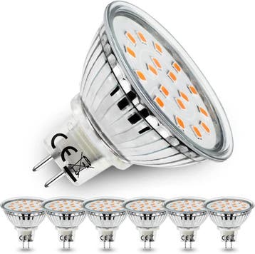 GU5.3 LED Spot Warm Wit 6-stuks | Tweedekansje | OP=OP, Ophalen of Verzenden, Zo goed als nieuw, 30 tot 60 watt, Led-lamp