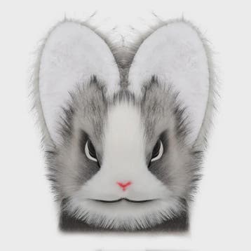 Realistisch Pluche Konijnenmasker - Fursuit Accessoire voor, Hobby en Vrije tijd, Kostuums, Theaterbenodigdheden en LARP, Verzenden
