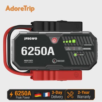 AdoreTrip 6250A Auto Startkabels & Powerbank - 12V Accu Boos, Verzenden, Nieuw