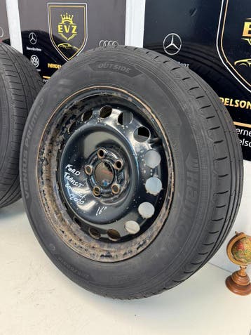 2 stuks 205/60R16inch Ford Transit Connect 2020 staal velgen, Gebruikt, 16 inch, Banden en Velgen, 205 mm