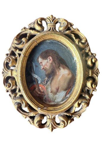 Scuola veneta (XVII) - San Giovanni Battista, Antiek en Kunst, Kunst | Schilderijen | Klassiek
