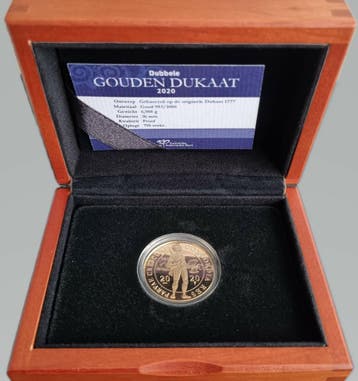 Dubbele Gouden Dukaat 2020 (798 oplage), Verzenden, Munten