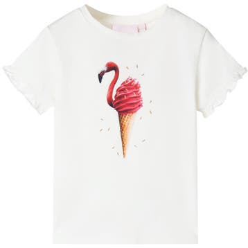 vidaXL Kindershirt 104 ecru, Verzenden, Nieuw