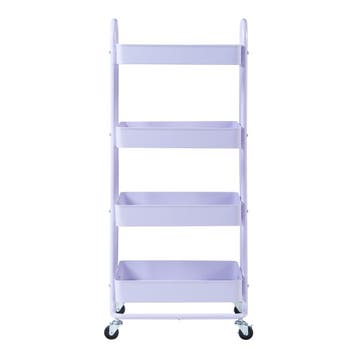 Keukentrolley Pyhäntä met 4 manden 103,5x46x35 cm lichtpaars, Verzenden