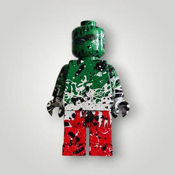 RED - sculptuur, Lego italian - 20 cm - Hars - 2026, Nieuw