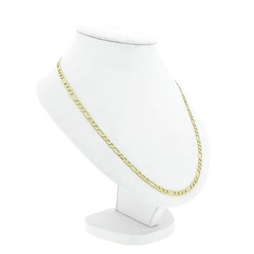 Gouden Figaro schakelketting, Sieraden, Tassen en Uiterlijk, Kettingen, Ophalen of Verzenden, Gebruikt, Goud, Goud