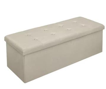Opvouwbare Opbergkruk – Linnen Zitting, 118L, Max. 300KG, Verzenden, Nieuw